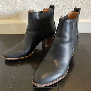 Madewell the Regan Pull On boot in True Black Womens size 8